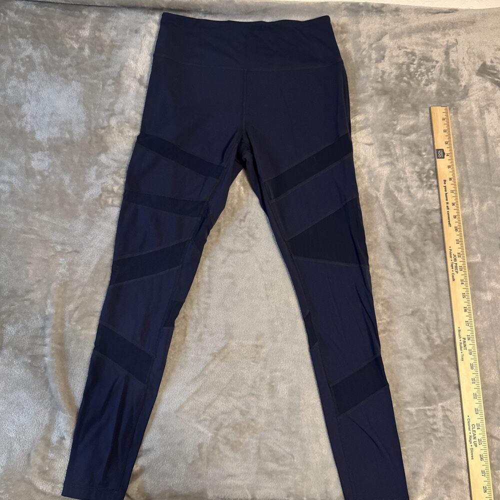 Intro Love the Fit Women's Leggings Small Navy Blue Tummy Control Mid Rise